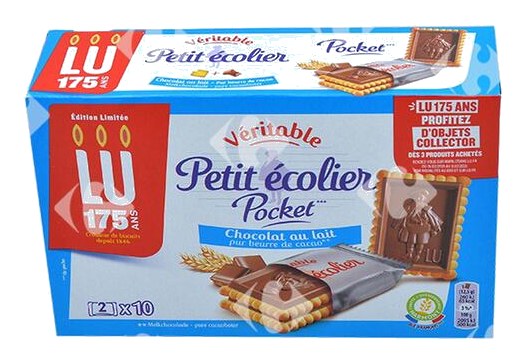 Biscuits Petit Écolier Chocolat au Lait Lu 250 g