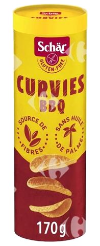 Chips Tuiles Curvies BBQ Sans Gluten Schär 170g