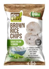 Chips de Riz Brun Arôme Onion & Sour Cream Sans Gluten Rice Up 60 g