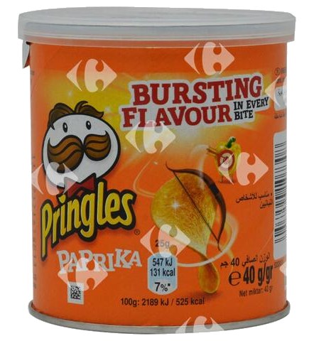 Tuiles Paprika Pringles 40 g