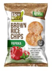 Chips de Riz Brun au Paprika Sans Gluten Rice Up 60 g