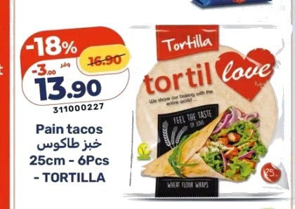 Pain tacos – Lot de 6