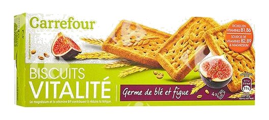 Biscuits au Germe de Blé et Figue Carrefour 200g