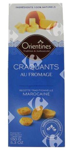 Craquants au Fromage Orientines 150g