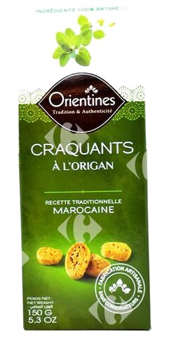 Craquants à l'Origan Orientines 150g