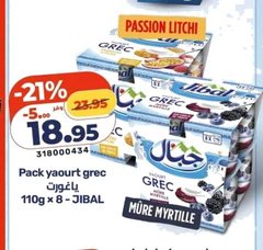 Yaourt grec 110g x 8 – JIBAL