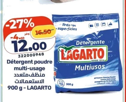 Détergent poudre multi-usage 900 g – LAGARTO