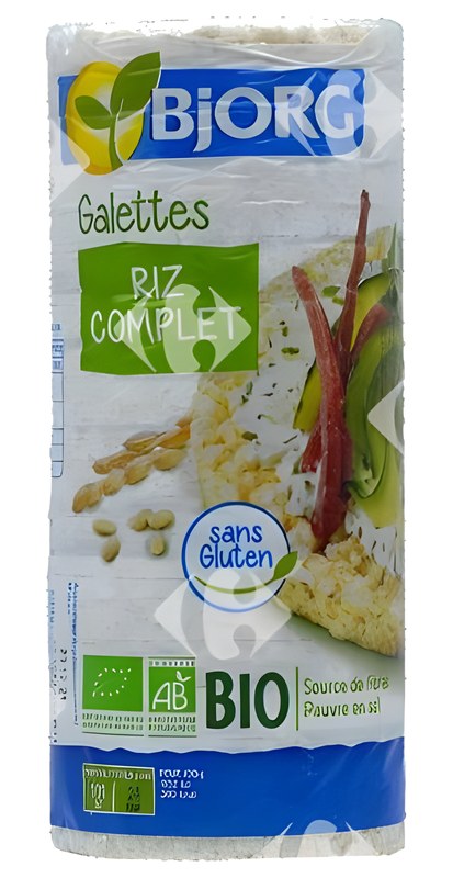 Galettes de Riz Complet et Sans Gluten Bio Bjorg 130 g