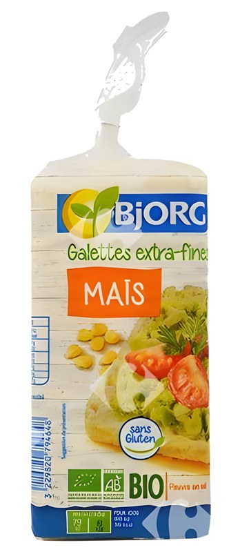 Galettes de Maïs et Sans Gluten Bio Bjorg 130 g