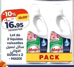Lot de 2 liquides vaisselles 500ml x 2 – MAGIX