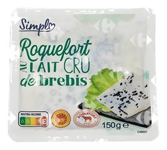 Roquefort en Portion Carrefour Blanc 150 g