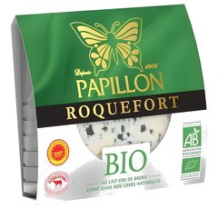 Fromage Roquefort Bio Papillon Portion 100 g