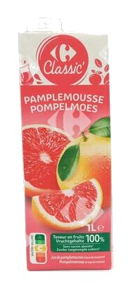 Pur Jus de Pamplemousse Rose Carrefour Bio 1 L