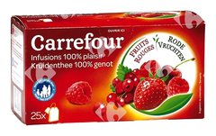 Infusions Fruits Rouges Carrefour 25 sachets