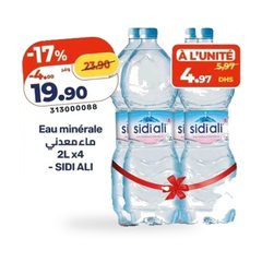 Eau minérale – Lot de 4 x 2L