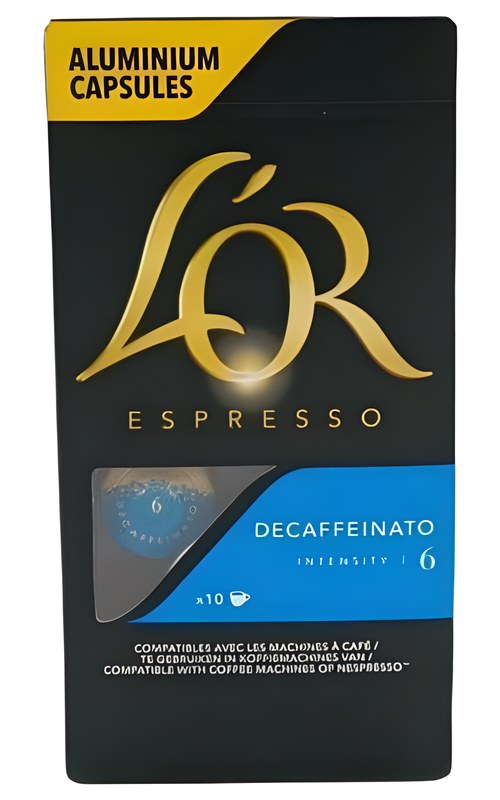 Café en Capsules Decaffeinato l'Or N6 10 unités