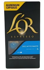 Café en Capsules Decaffeinato l'Or N6 10 unités