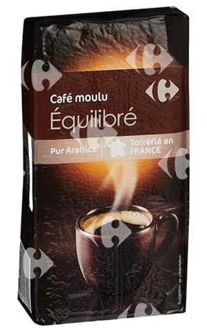 Café Moulu Équilibré Arabica Carrefour 250g