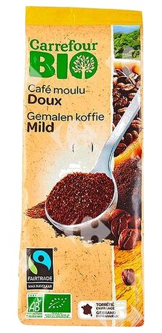 Café Moulu Doux Carrefour Bio 250g