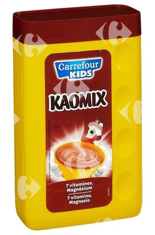 Chocolat en Poudre Kaomix Carrefour Kids 450 g