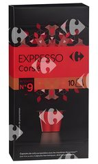 Café en Capsules Expresso Corsé Carrefour N9x10