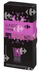 Café en Capsules Lungo Corsé Carrefour N8x10