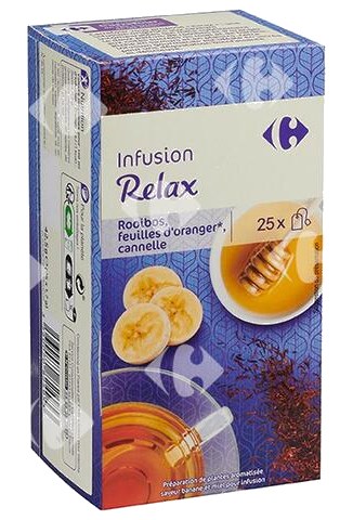 Infusions Relax Carrefour 25 sachets