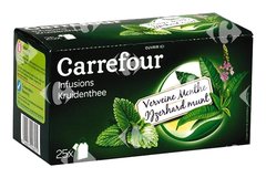 Infusions Verveine Menthe Carrefour 25 sachets