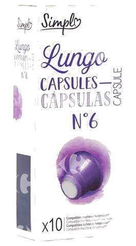 Café en Capsules Lungo Equilibré Carrefour N6x10