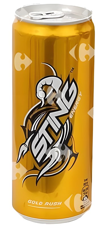 Boisson Énergétique Gold Rush Sting 25 cl