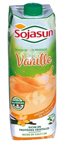 Lait de Soja à la Vanille UHT Sojasun 1 L