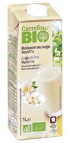 Boisson Végétale au Soja Vanille Carrefour Bio 1 L