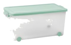 Boîte avec couvercle Pionner et Roulettes MEDIO 36 L