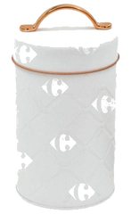 Boîte de Rangement avec Anse Metal Blanc