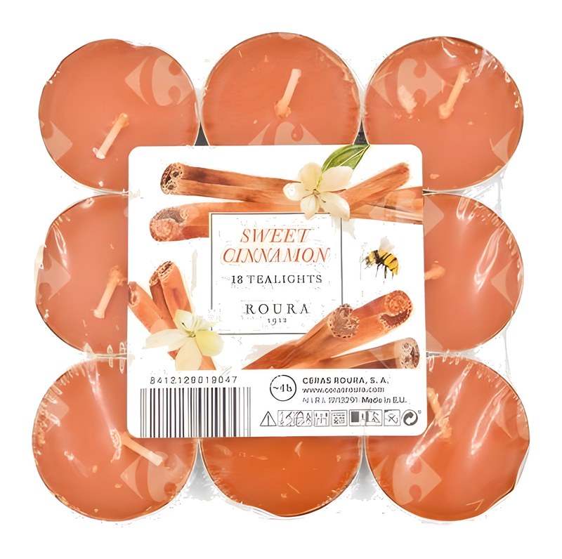 Bougie Chauffe Plat Parfumée Cannelle 18 unités