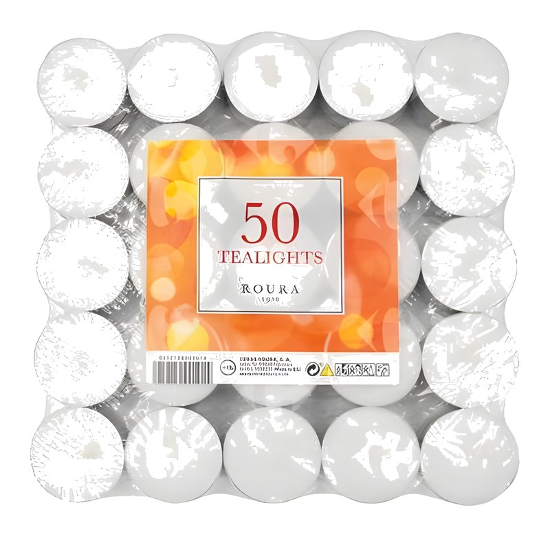 Bougies Chauffe Plats 4h - 50 pièces