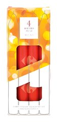 Bougie Chandelle Rouge 20cm - 4 pièces