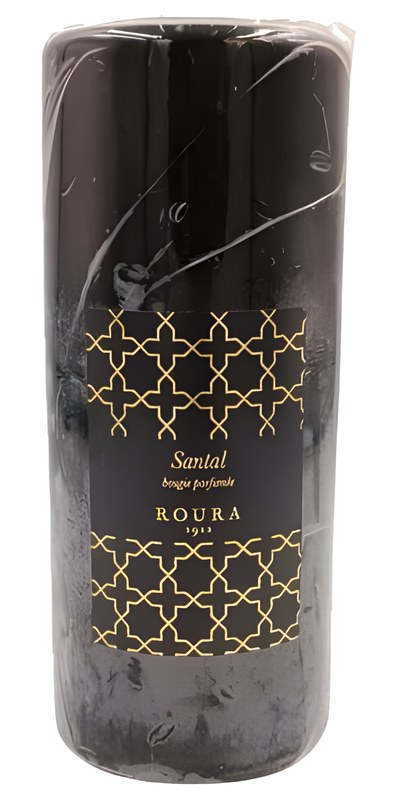 Bougie Cylindrique Noire Parfumée au Bois de Santal 150x60mm