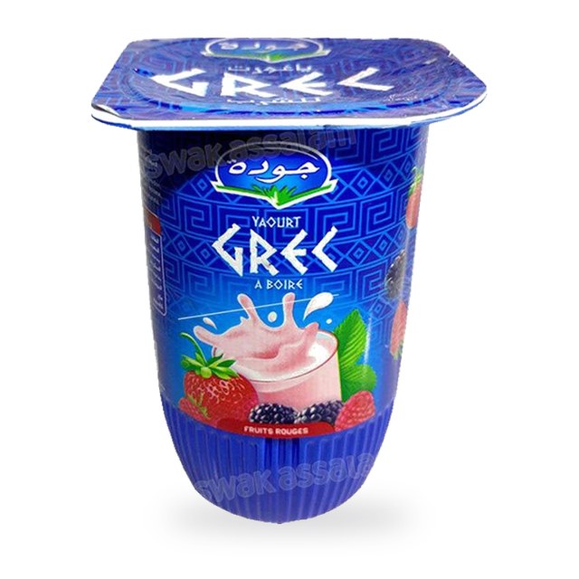 YAOURT GREC A BOIRE FRUITS ROUGES 160G JAOUDA