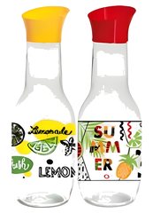 Bouteille à Eau en Verre Divers Design 1 L