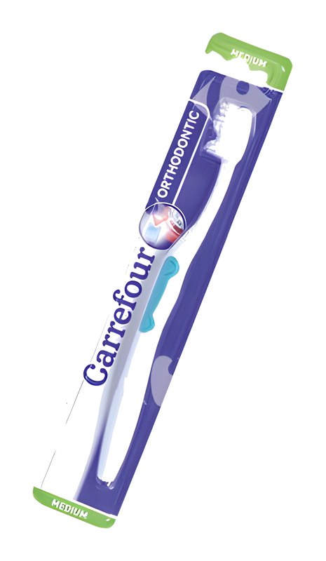 Brosse à Dent Orthodontique Carrefour 1 unité