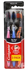 Brosse à Dents Charcoal Zig Zag Colgate 3 feuilles