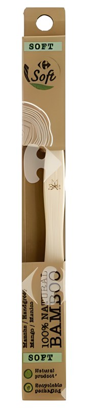 Brosse à Dent Souple Bambou Naturel Carrefour 1 unité