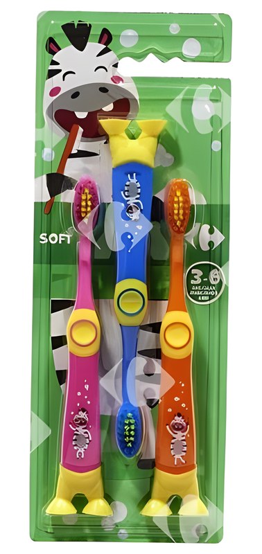 Brosses à Dent Enfants 3-6 Ans Soft Carrefour 3 unités