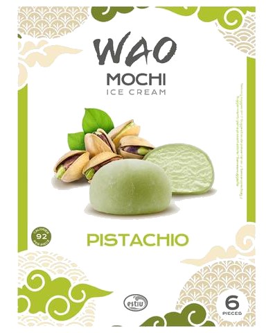 Mochis Glace Saveur Pistache Wao 35 g 6 unités