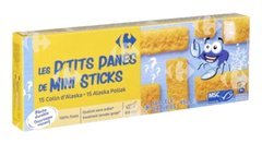 Bâtonnets Panés Colin d'Alaska Carrefour Blanc 450 g