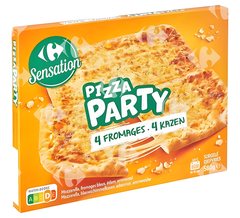 Pizza Rectangulaire aux 4 Fromages Carrefour 600 g