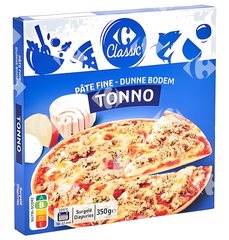 Pizza au Thon Pâte Fine Carrefour 350 g