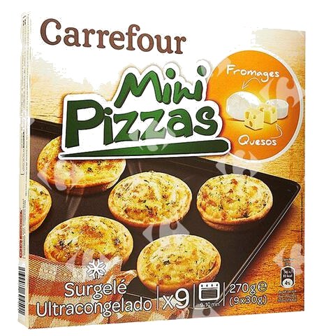 Mini Pizzas aux 3 Fromages Carrefour 270 g