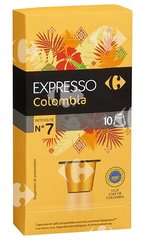 Café en Capsules Expresso Colombia Carrefour N7x10
